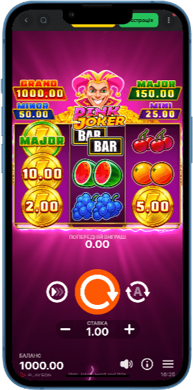 Дизайн гри ink Joker: Hold and Win