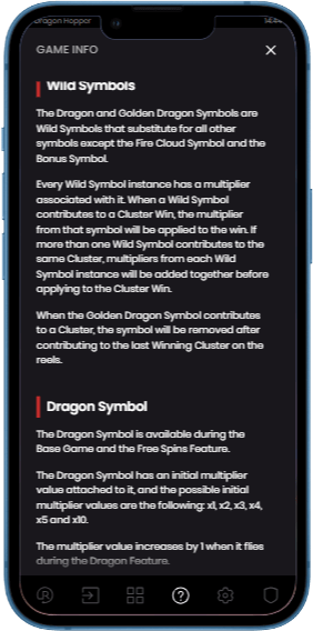 Правила гри Dragon Hopper