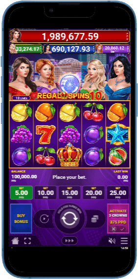 Демо-режим гри Regal Spins 10