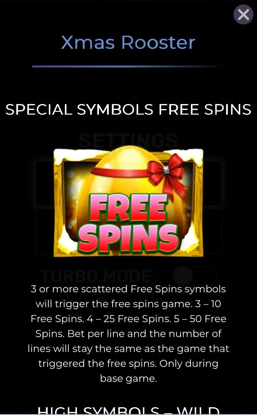 Xmas Rooster Фрі спінс