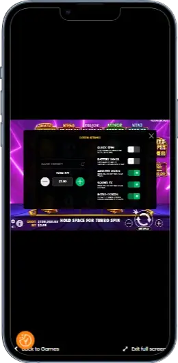 Blitz Super Wheel Налаштування