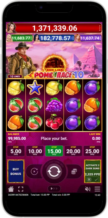 Pome Race 10 Sun Link Гра