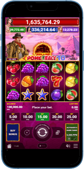 Демо-режим гри Pome Race 10 Sun Link