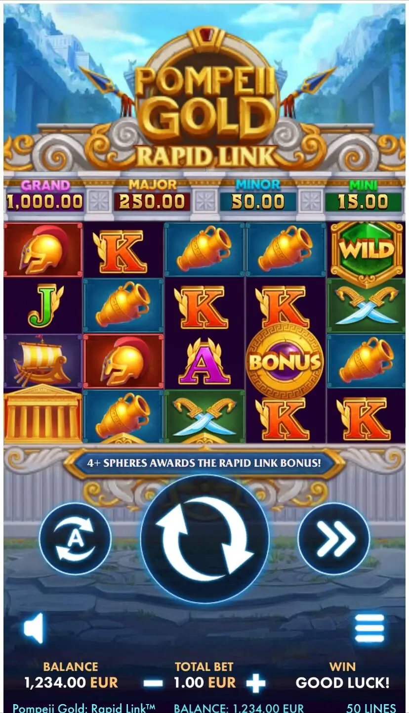 Pompeii Gold Rapid Link Гра