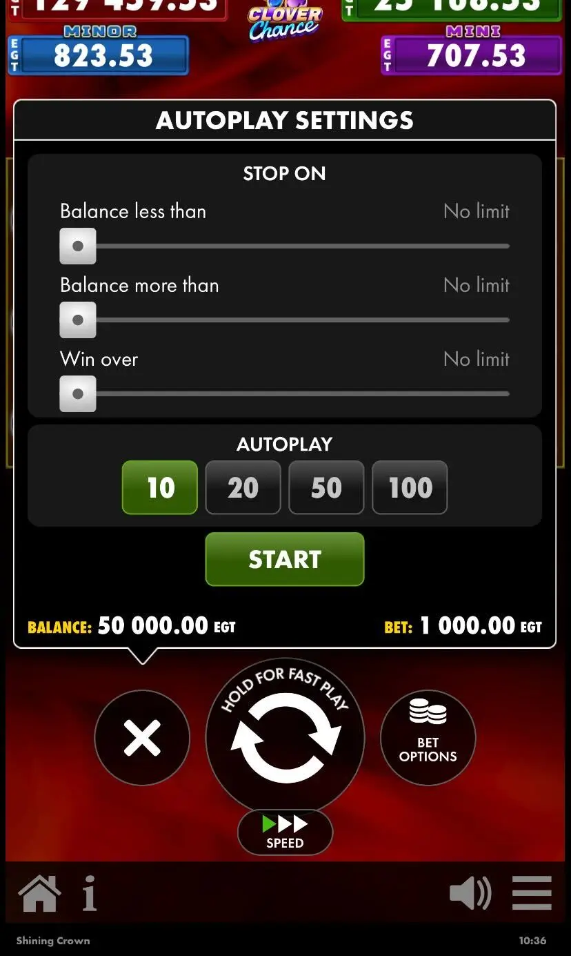 Shining Crown Автогра