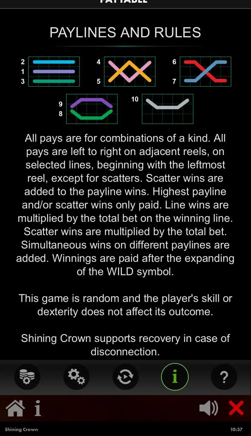 Shining Crown Правила