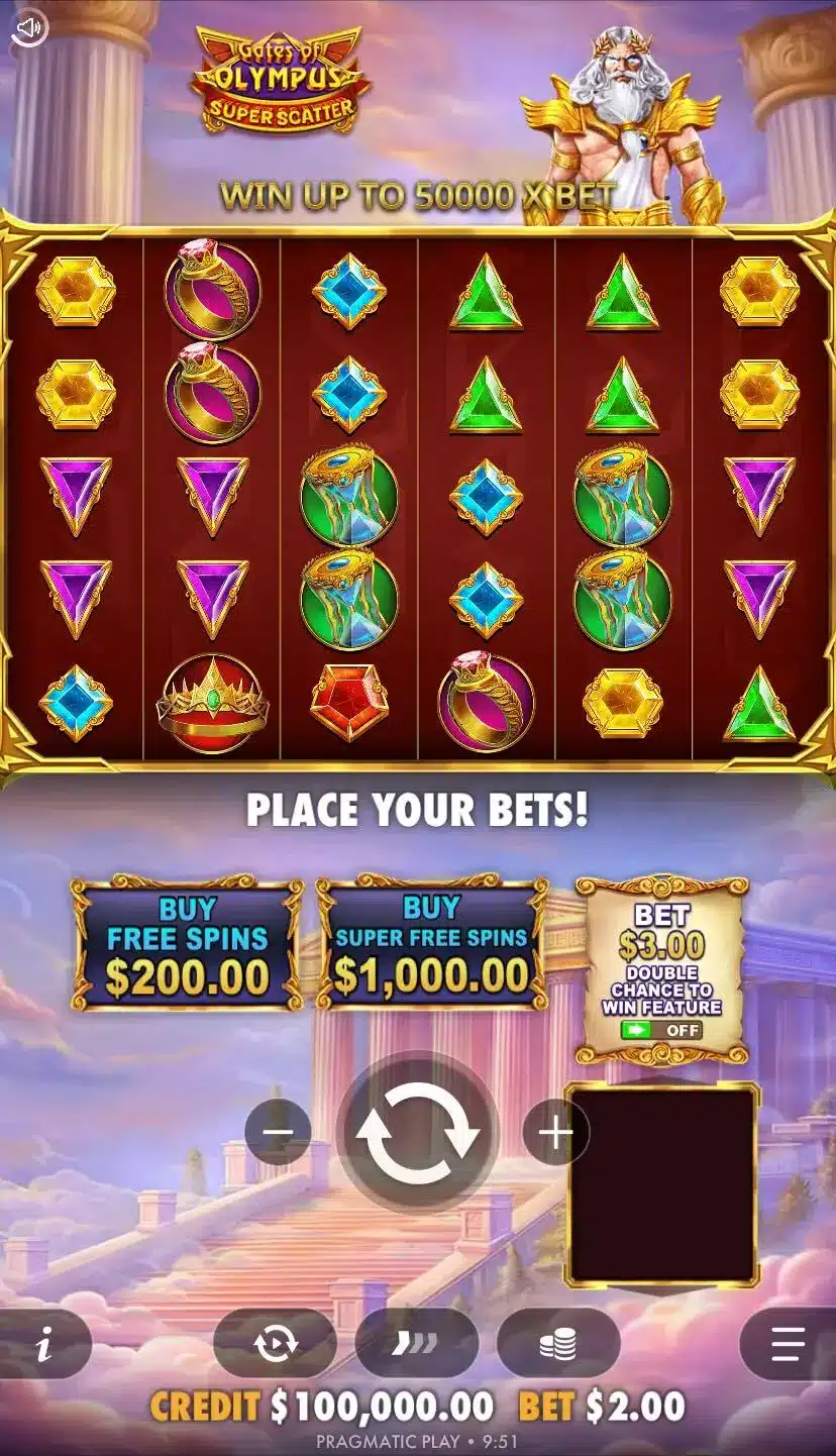 Gates of Olympus Super Scatter Дизайн