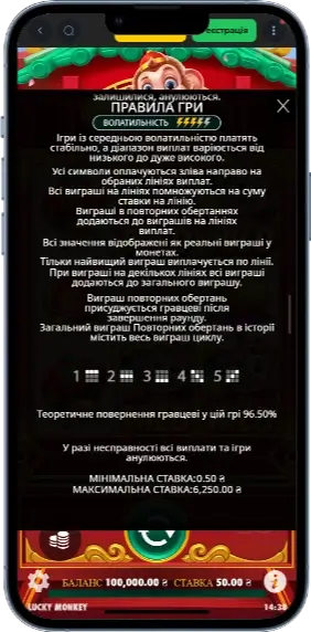 Правила гри в слот Lucky Monkey