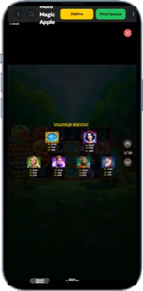Виплати в слоті More Magic Apple