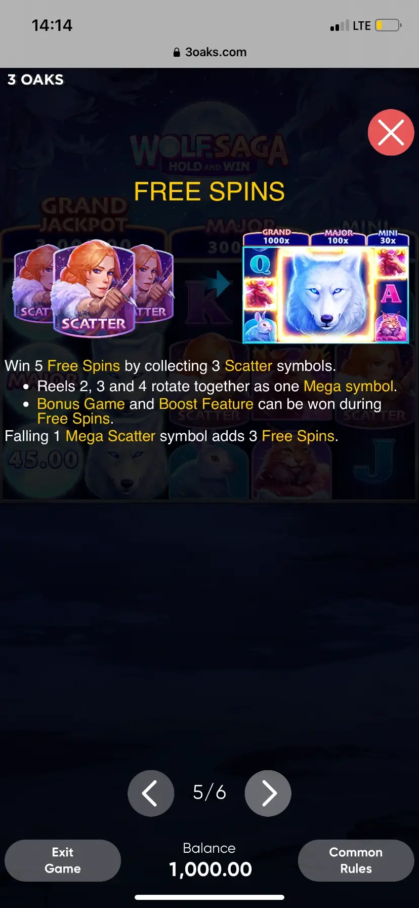Wolf Saga Фрі спінс