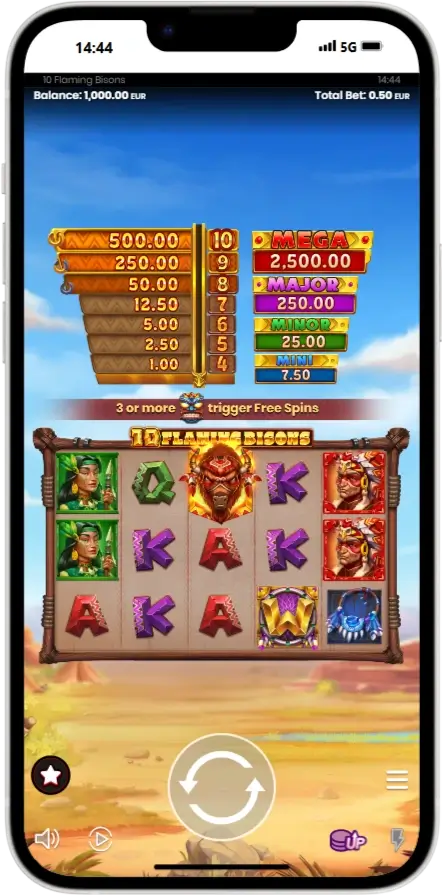Дизайн 10 Flaming Bisons