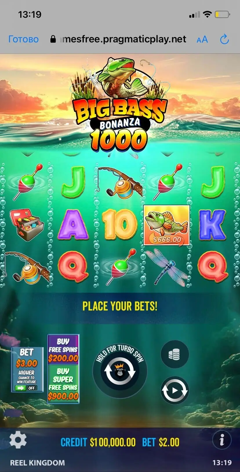 Big Bass Bonanza 1000 Главная