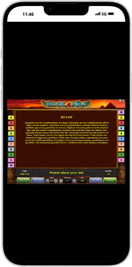 Правила Book of Ra