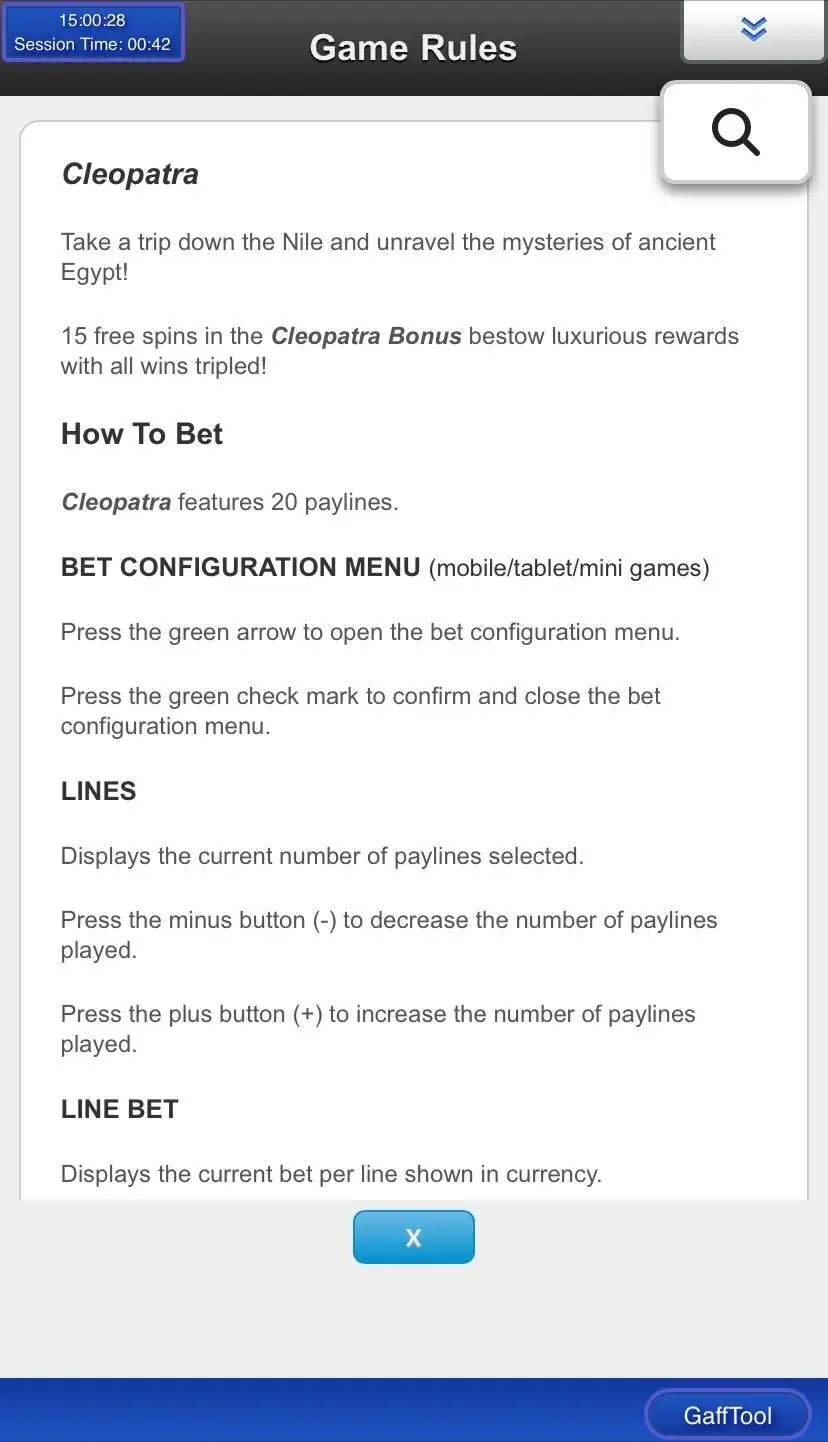 Cleopatra Інформація