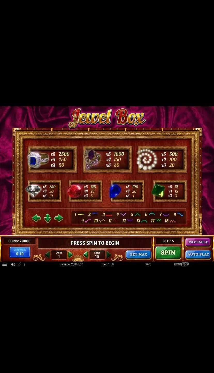 Jewel Box Символи