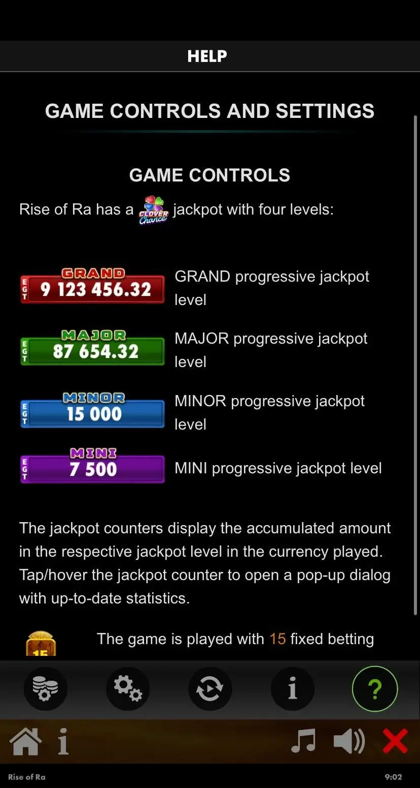 Rise of Ra Информация игры