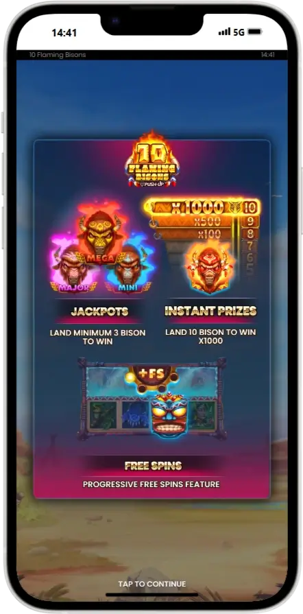 10 Flaming Bisons Игра