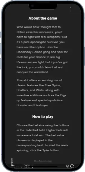 Doomsday Saloon Как играть
