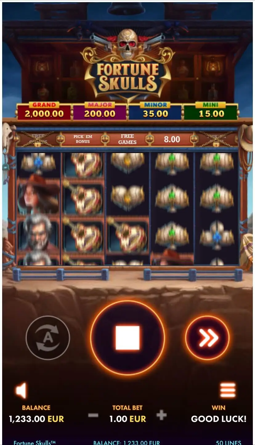 Fortune Skulls Старт