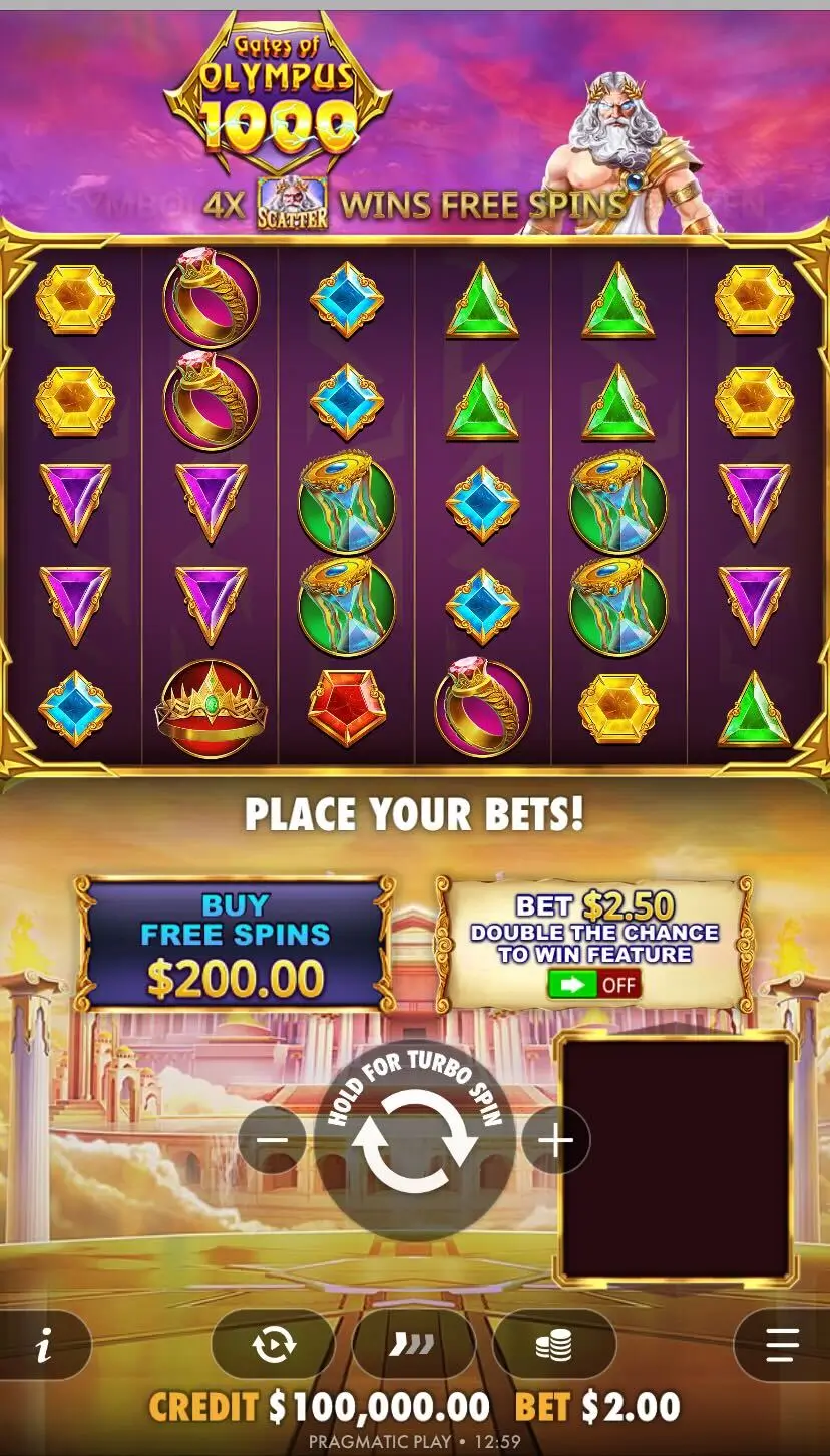 Gates of Olympus 1000 Дизайн