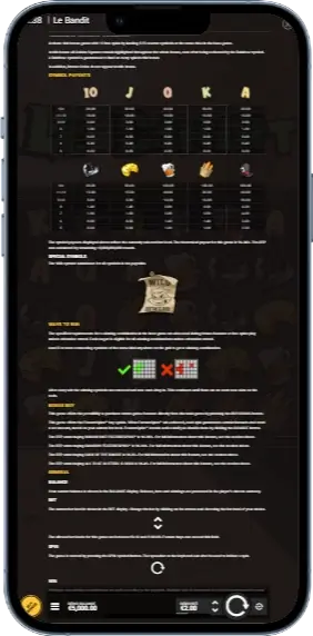 Le Bandit Символы