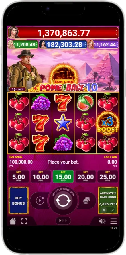 Pome Race 10 Sun Link Главная