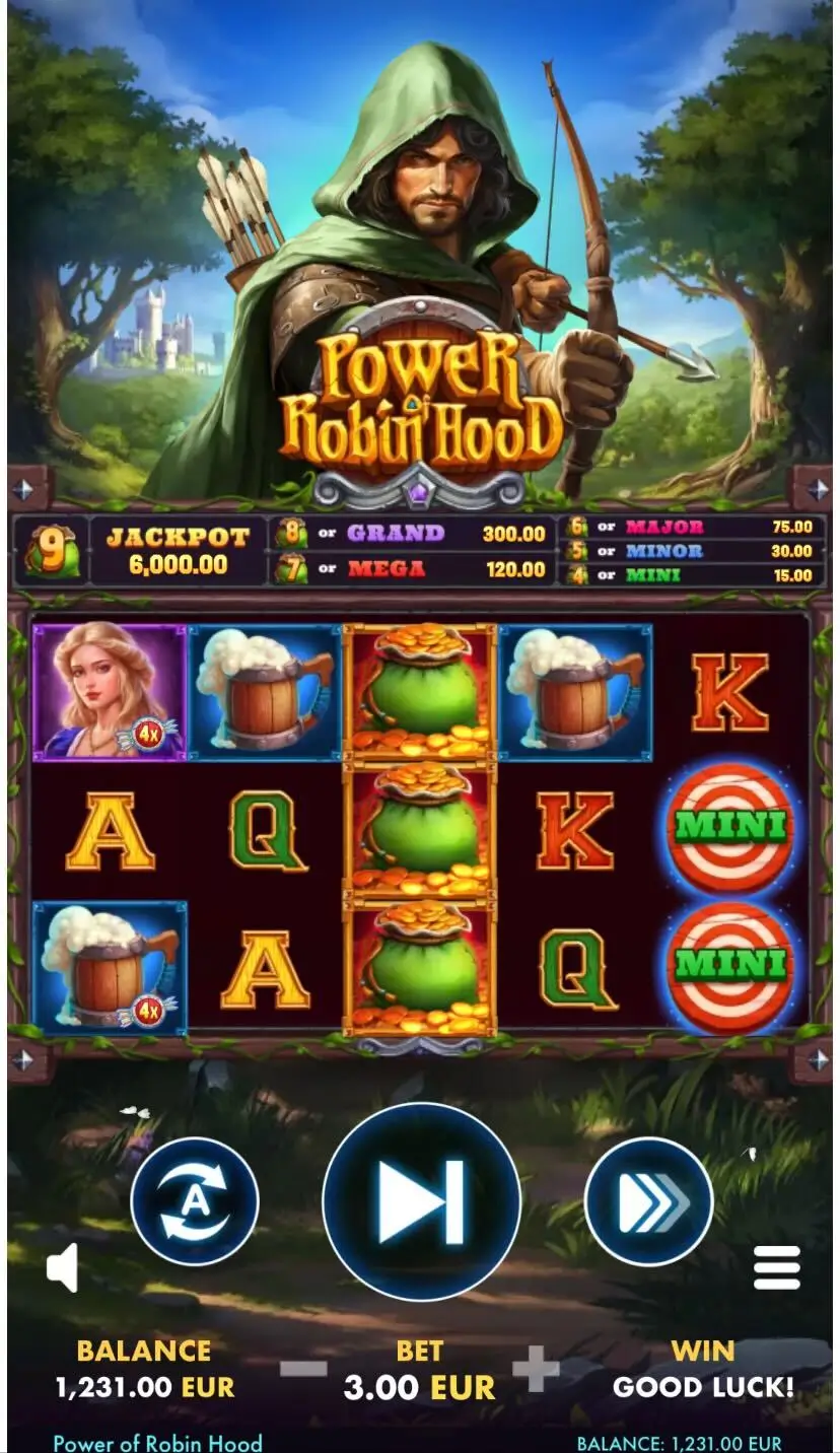 Power of Robin Hood Дизайн