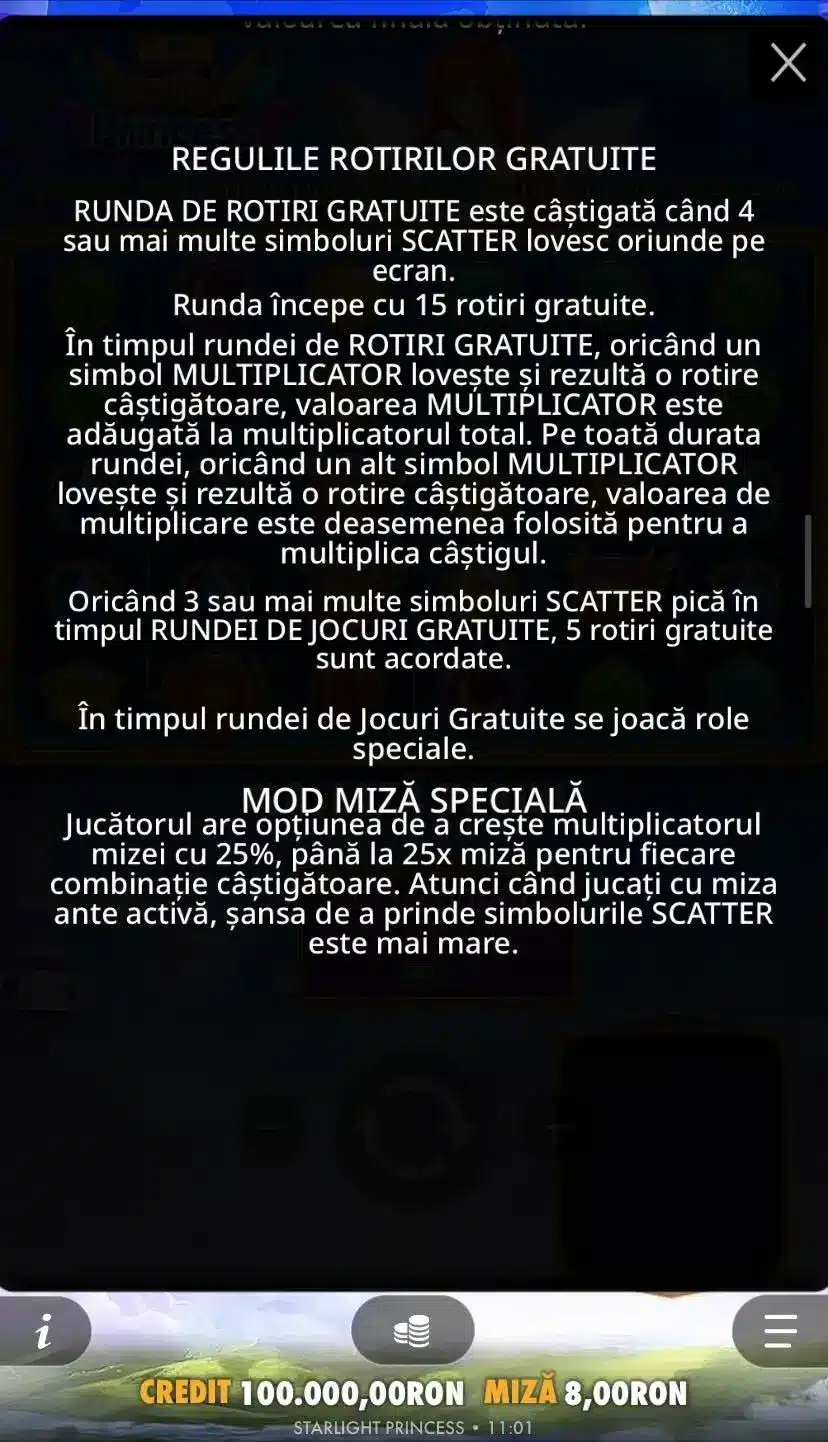 Starlight Princess Правила